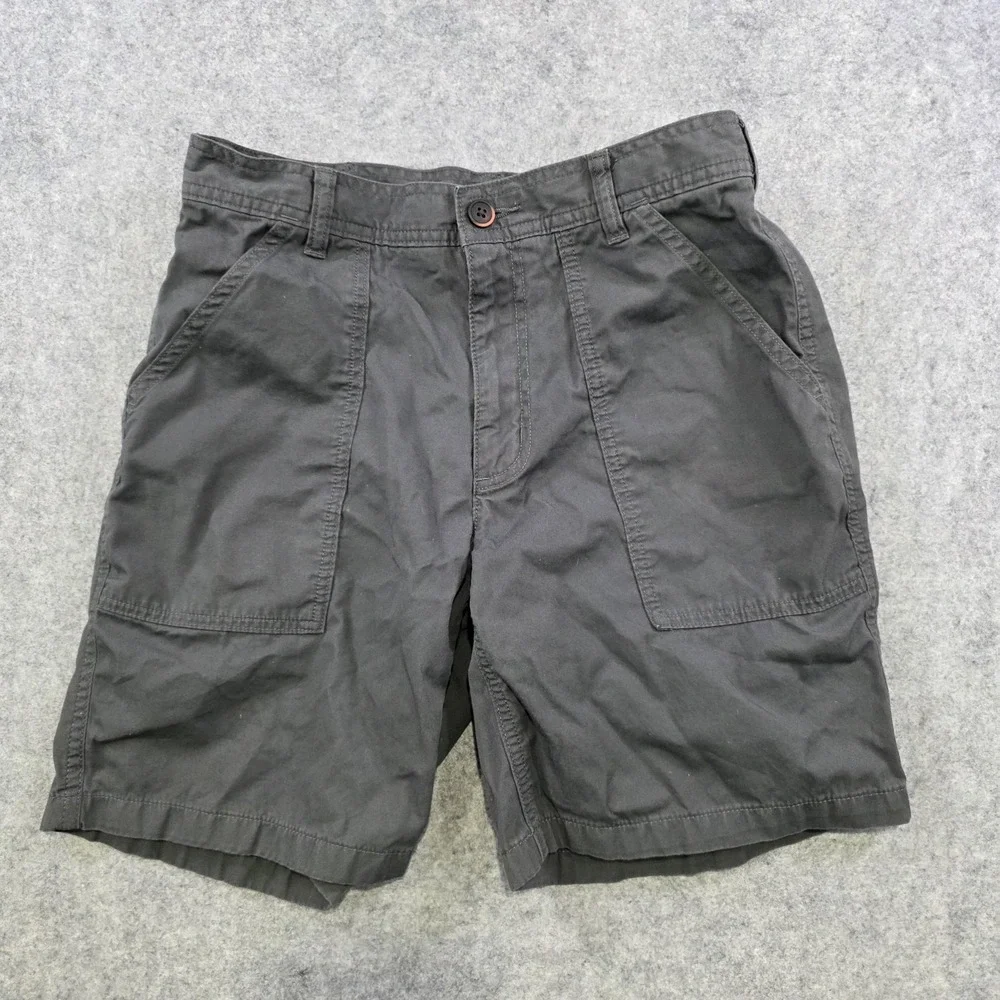 Patagonia Organic Cotton Twill Utility Shorts Mens 28 Gray Cargo Casual Pockets